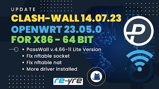 OpenWrt 23050 RC2 ClashWall 140723 x86  64 bit  REYRESTB [upl. by Nayab]