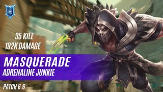 35 KILL 192K DAMAGE MASQUERADE KOGA PALADINS COMPETITIVE NEW PATCH 66 ADRENALINE JUNKIE [upl. by Meredith]