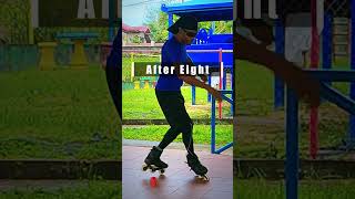 After Eight  Freestyle Slalom Skate Training [upl. by Atnod210]