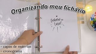 organizando meu fichário 2022  DICAS [upl. by Shelton]