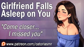 ASMR  Your Girlfriend Falls Asleep on You Cuddles Soft Rambling F4A [upl. by Dorris696]