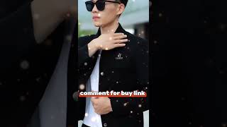 Black stylish jacket for man  korean stylish latest jackets fashion shorts jecket meesho [upl. by Arabela]