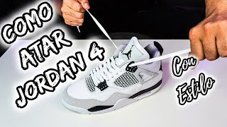 ⚠️COMO ATAR JORDAN 4  2024  La GUIA DEFITINITIVA How to LACE JORDAN 4 [upl. by Notlaw]