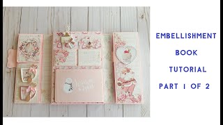 GATEFOLD FOLIO EMBELLISHMENT BOOK TUTORIAL Part 1 of 2 [upl. by Sirc]