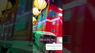 Train horn sound Ha Noi travel vietnam coffee beer trainhorn hanoitrainstreet trending risk [upl. by Anes]