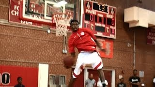 62 Kwe Parker CRAZY PreGame Dunk Diamond Day 2014 [upl. by Dutch]