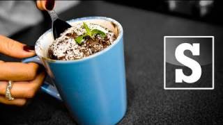 CHOCOLATE CAKE IN A MUG RECIPE  Sorted Food [upl. by Orran]