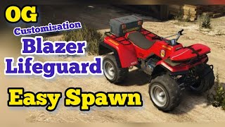 GTA 5 Online  How to Find the Lifeguard ATV Blazer [upl. by Auoz298]