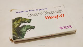 Cefixime with Ofloxacin tablet Use hindi Wecef  O tablet Uss dose side effects review [upl. by Ecnaled]