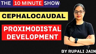 CEPHALOCAUDAL Proximodistal Development  CDP For All Exams  10 Minute Show  By Rupali Jain [upl. by Ginny]