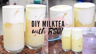 DIY Milk Tea with Rock Salt Cheese Topping Bonus diy boba without tapioca flour advices lol [upl. by Odnumyer]