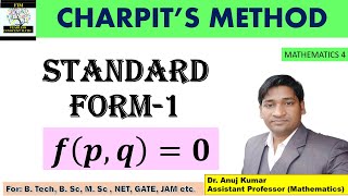 Non Linear PDE of First Order Standard Form 1  Partial Differential Equations Standard Form 1 [upl. by Sower]