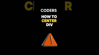 How to center a Div 🧑‍💻 codewithimraan coding webdevelopmen [upl. by Bradleigh12]