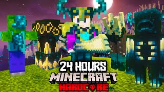 I Survived 24 Hours in a SCULK APOCALYPSE in Minecraft Hardcore [upl. by Idell]