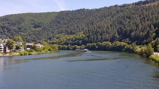 24 Km Fahrradtour von Bernkastel Kues nach Traben Trarbach an der Mosel entlang Mosel Ufer Strasse [upl. by Inaboy]