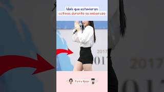 Idols que estuvieron activas durante su embarazo kpop shorts [upl. by Ddart]