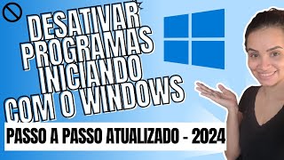 Como Desabilitar Programas Que Iniciam Com o Windows [upl. by Meadows]