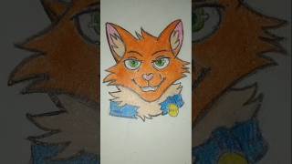 Drawing Fireheartstar part 2 🧡 warriorcats warriors cat drawing [upl. by Akinimod]