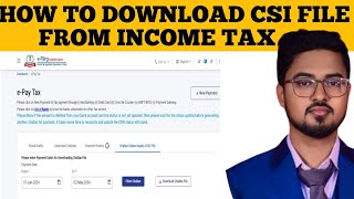 How to download CSI file from income tax portal [upl. by Karna522]