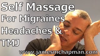 Self massage techniques to release jaw tension and relieve migraines amp tension headaches [upl. by Olimpia]