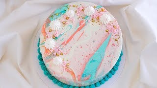 White Chocolate Ganache Decorated Cheesecake Tutorial Rosies Dessert Spot [upl. by Suhploda]