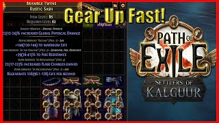 Easy 6 Links early and more  Max Shipping in Kingsmarch POE 325 [upl. by Ydaf]