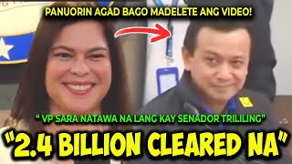 KAKAPASOK LANG BANK ACCOUNTS CLEARED NA VP SARA NAPATAWA ANG BUONG MEDIA SA SAGOT KAY TRILILING [upl. by Mckee]