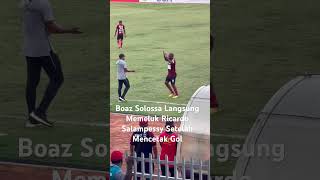 Boaz Solossa Memeluk Ricardo Salampessy Setelah Mencetak Gol [upl. by Koah]