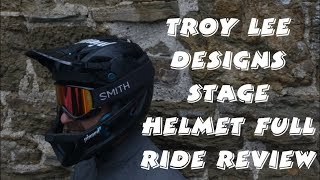 Troy Lee Designs STAGE Helmet RIDDEN amp REVIEWED [upl. by Noissap]