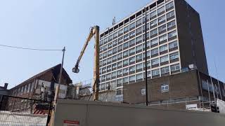 Demolition of Brighton City amp Technical College Brighton East Sussex UK 21 July 2021 [upl. by Ettellocin799]