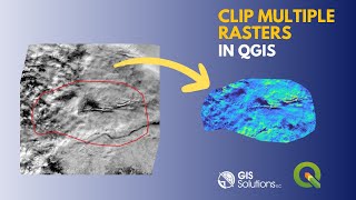 Clip Multiple Raster Datasets in QGIS [upl. by Ielerol]