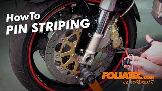 HowTo  Pin Striping  FOLIATECcom [upl. by Kcirdot332]