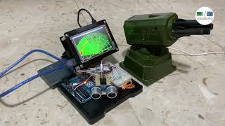 Arduino Missile Defense Radar System in ACTION [upl. by Ardnat662]