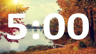 5 minutes autumn timer with relaxing music [upl. by Rehnberg]