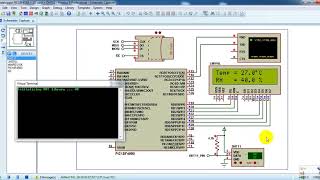 PIC18F4550 data logger with SD card and DHT11 sensor  Simulation [upl. by Avonasac]