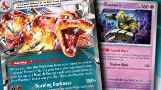 How to play the Charizard ex  Dusknoir Pokemon TCG deck [upl. by Allenrac]