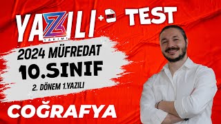 10sınıf coğrafya 2dönem 1yazılı TEST 📌 2024 MEB [upl. by Compton825]