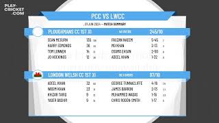 Ploughmans CC 1st XI v London Welsh CC 1st XI [upl. by Ameehs]