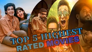 Top 5 Highest Rated South Indian Hindi Dubbed Movies on IMDb 2024  Part 2  DSINEMA [upl. by Akihsan]