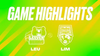 Stella Artois Leuven Bears vs Hubo Limburg United  Game Highlights [upl. by Starinsky]