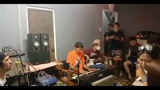 Band Crossed Fingers performing Rockstar cover song titled Mahal Parin Kita [upl. by Mainis]