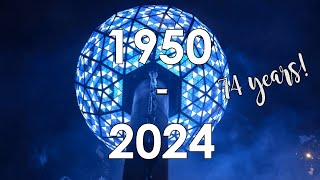 New Years Eve ABC Ball Drop 19502024 UPDATED BEST VERSION [upl. by Latterll]