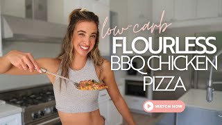 The EASIEST LowCarb Flourless BBQ Chicken Pizza Recipe [upl. by Erleena201]