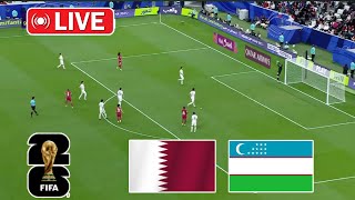 Jonli  Qatar vs Ozbekiston  FIFA 2026 Jahon chempionati saralash bosqichi OFK [upl. by Letitia]