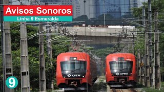 Avisos Sonoros  Linha 9 Esmeralda Antigo  InglêsMaria Escandalosa [upl. by Pablo]