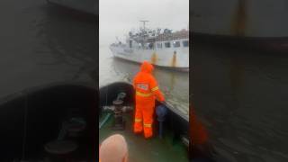 shortsviral Taiwanese fishing boat undocking and taking off the Pilot RAWWFishing ship vessel [upl. by Heiskell]