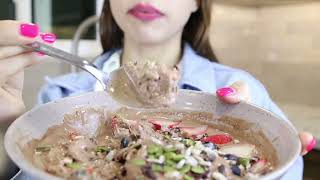 ASMR MUKBANG  RAW VEGAN NICE CREAM nicecream rawvegan mukbang asmr [upl. by Odele]