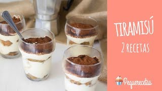 CÓMO HACER TIRAMISÚ CASERO  RECETA FÁCIL  PEQUERECETAS [upl. by Naillig]