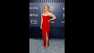 Selena Gomez Reese Witherspoon amp More STUNNING Red Carpet Fashion  2024 SAG Awards [upl. by Aicsila]