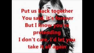 Christina Perri  I Dont Wanna Break Lyrics [upl. by Arataj499]